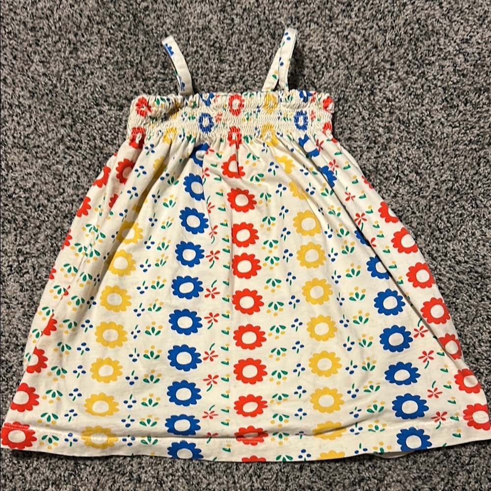 Hanna Andersson Red and Blue Smocked Sundress